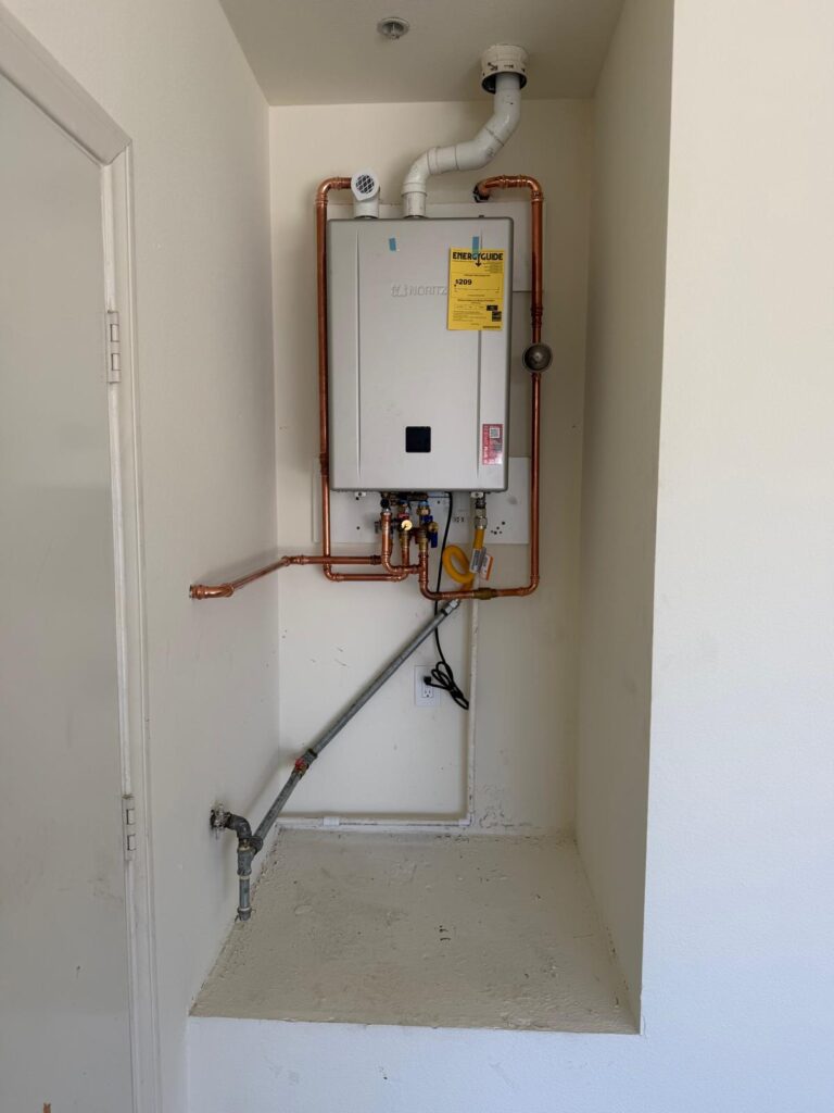 professional water heater installation